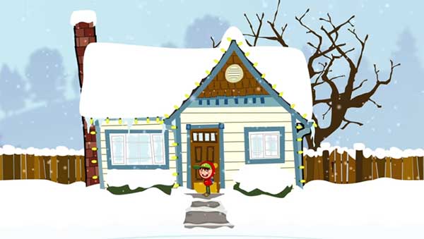 Image of House in Snow