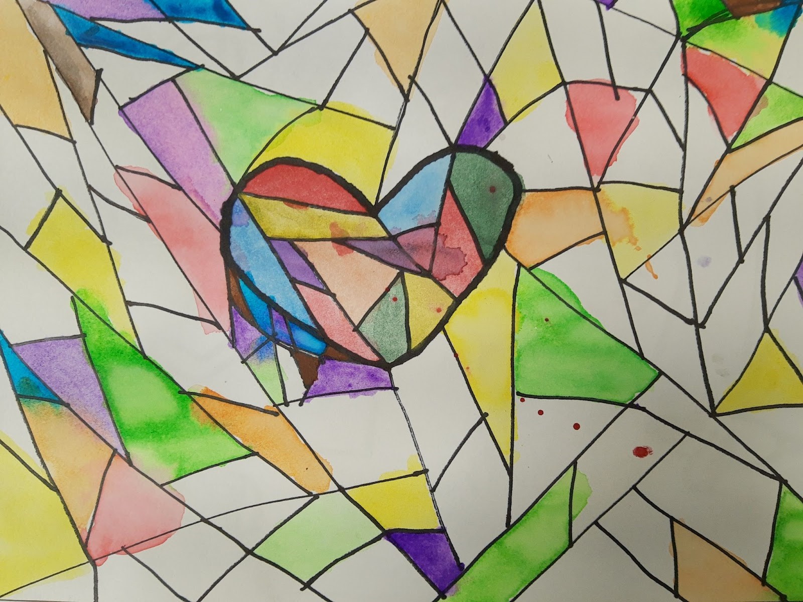 Stained Glass Inspired Artwork